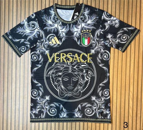 Camiseta Italia x Versace Edición Especial Negra