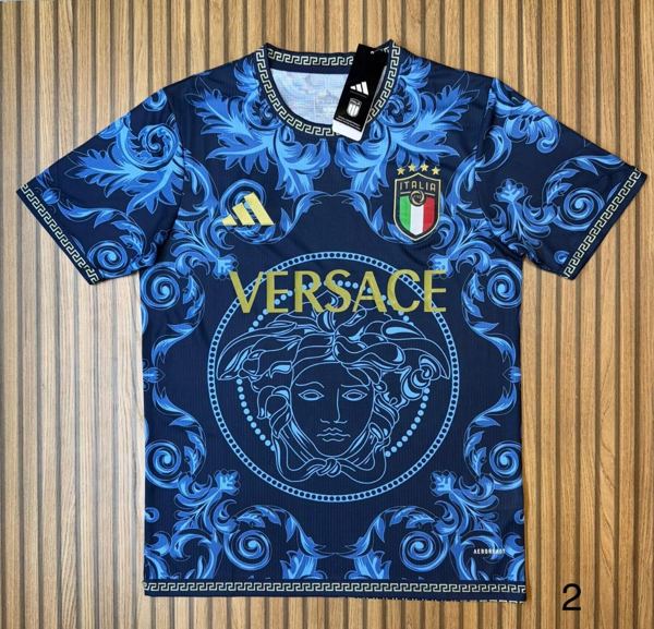 Camiseta Italia x Versace Edición Especial Azul